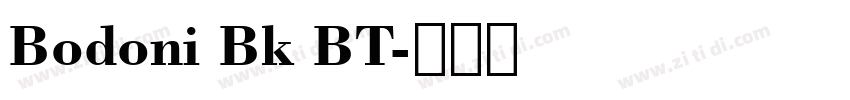Bodoni Bk BT字体转换